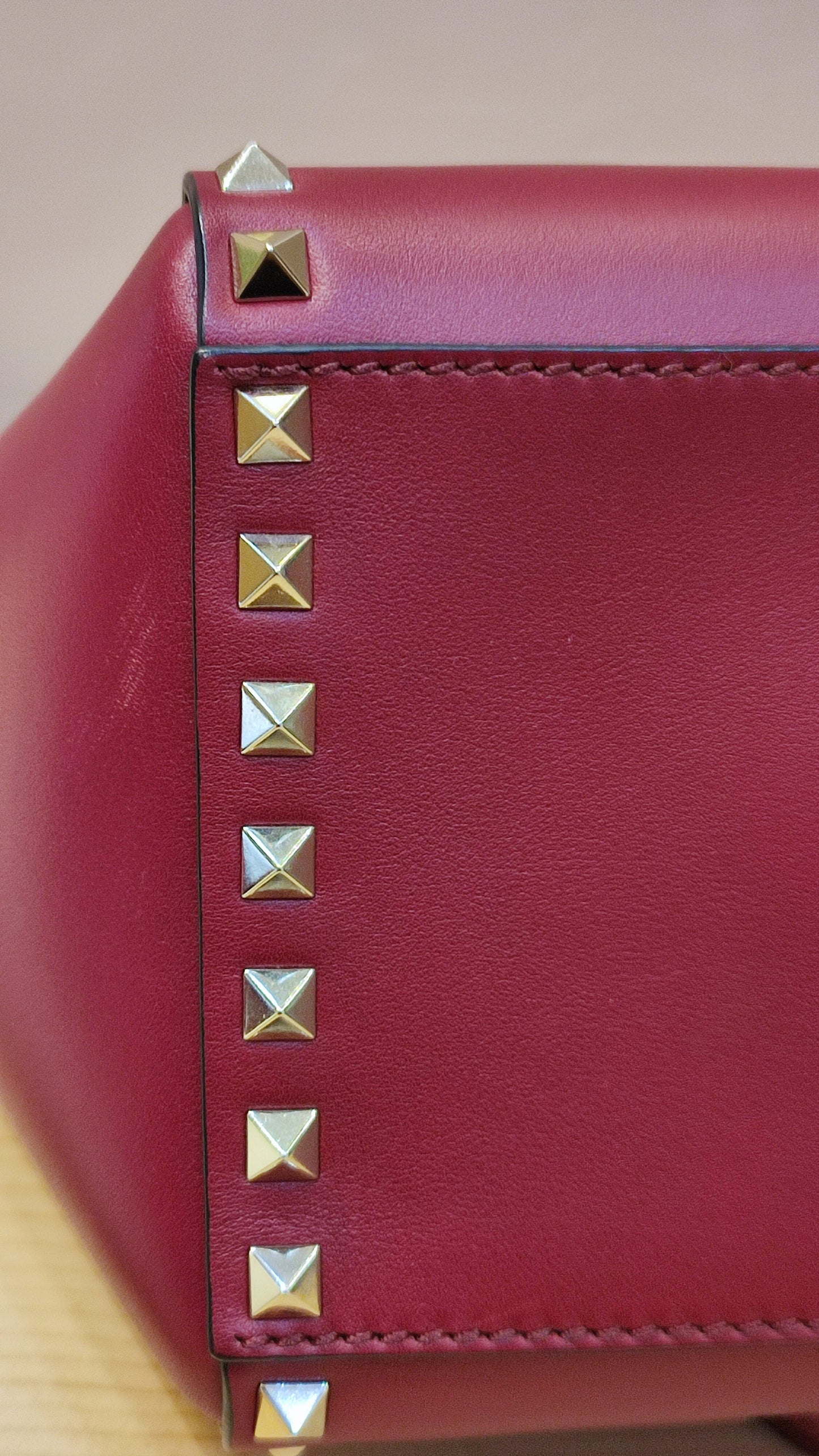 Valentino Rockstud Red Tote Bag