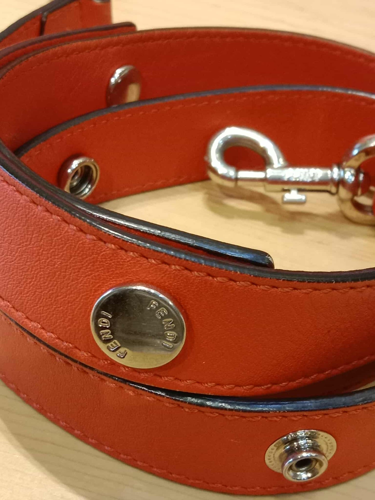 Fendi Papavero Calfskin Leather By-the-Way Mini Red Orange Bag