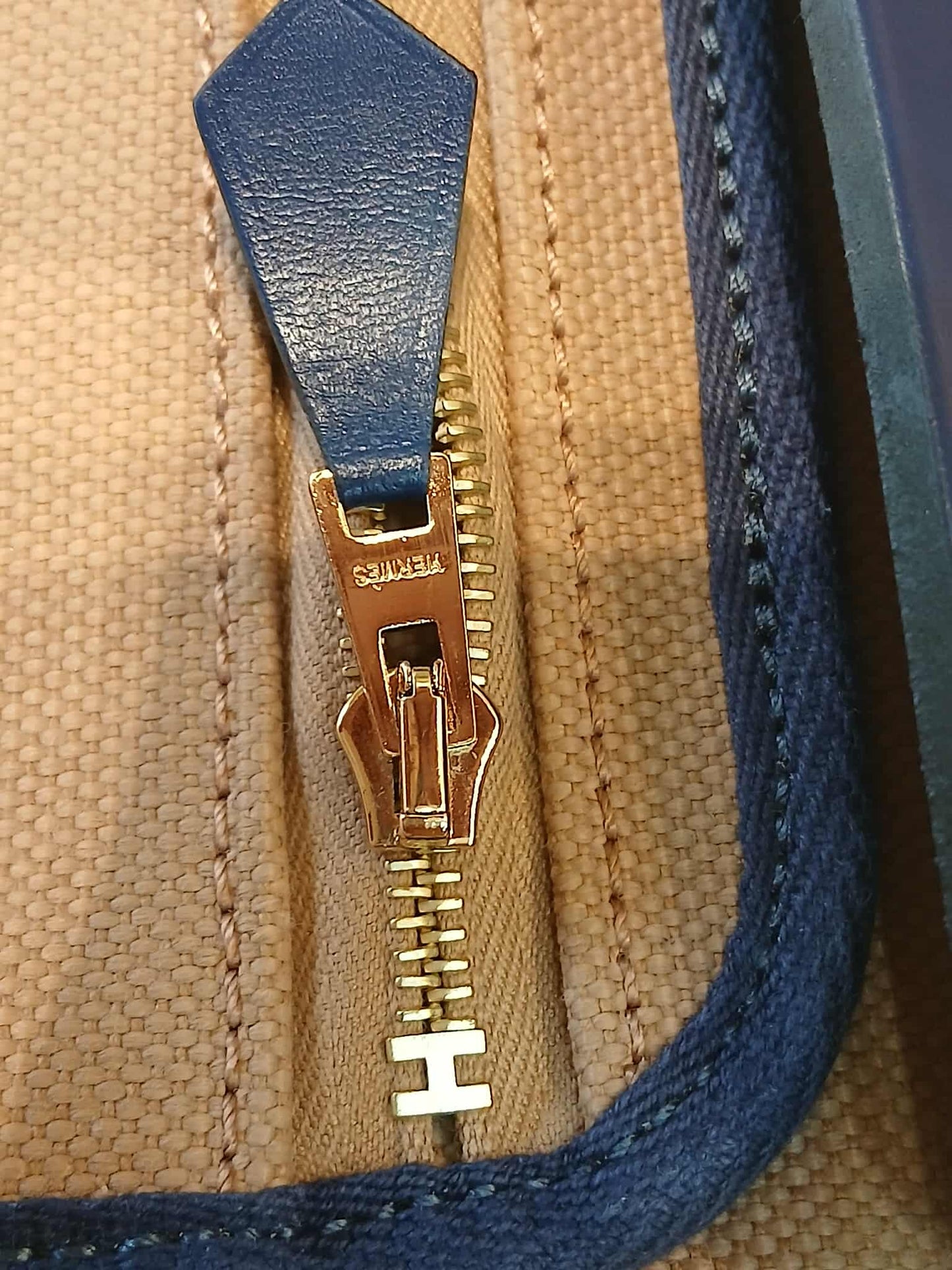 Hermes Herbag 31 Brown/Blue Stamp U 2022