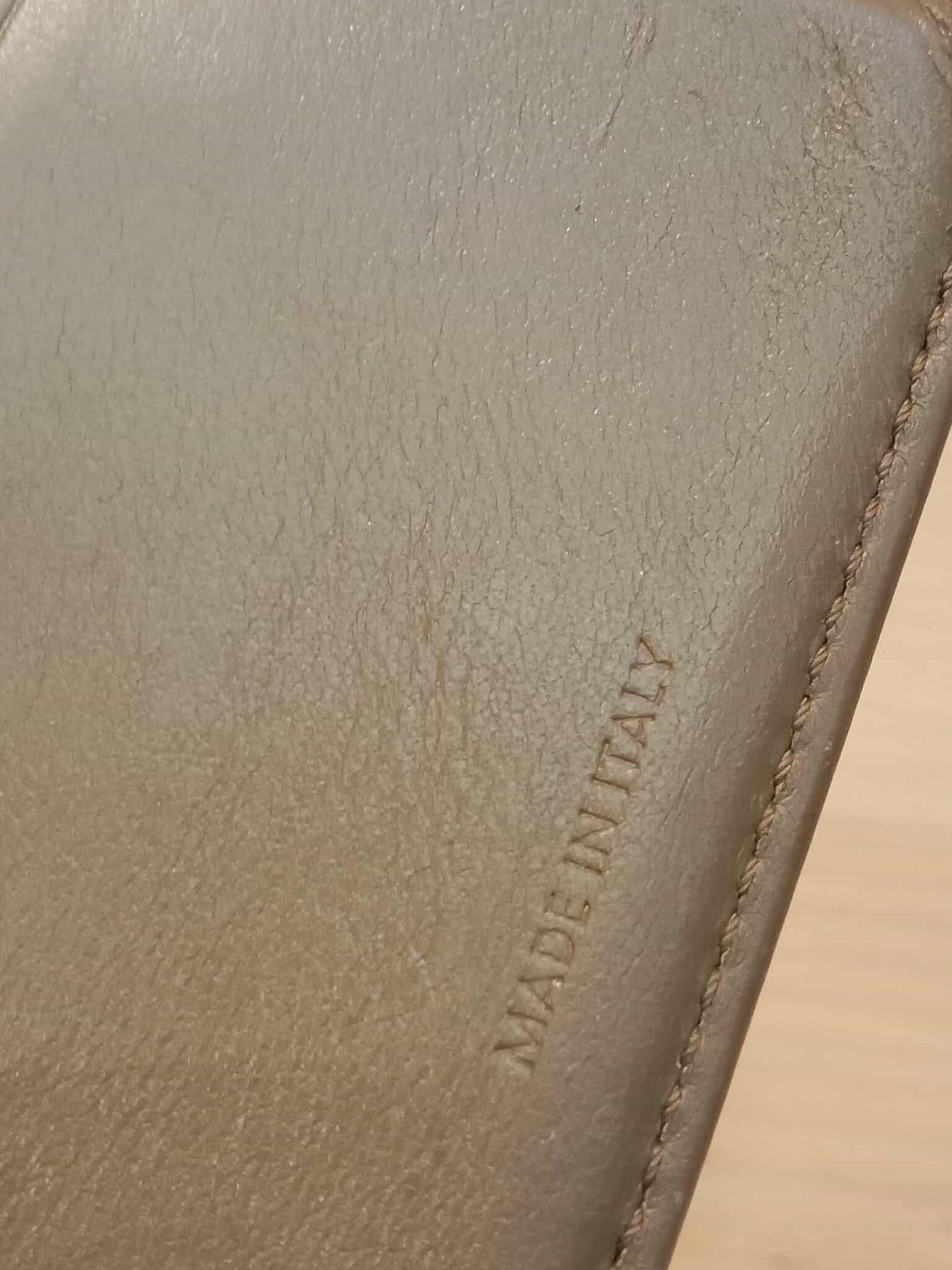 Celine Beige Trifold Wallet
