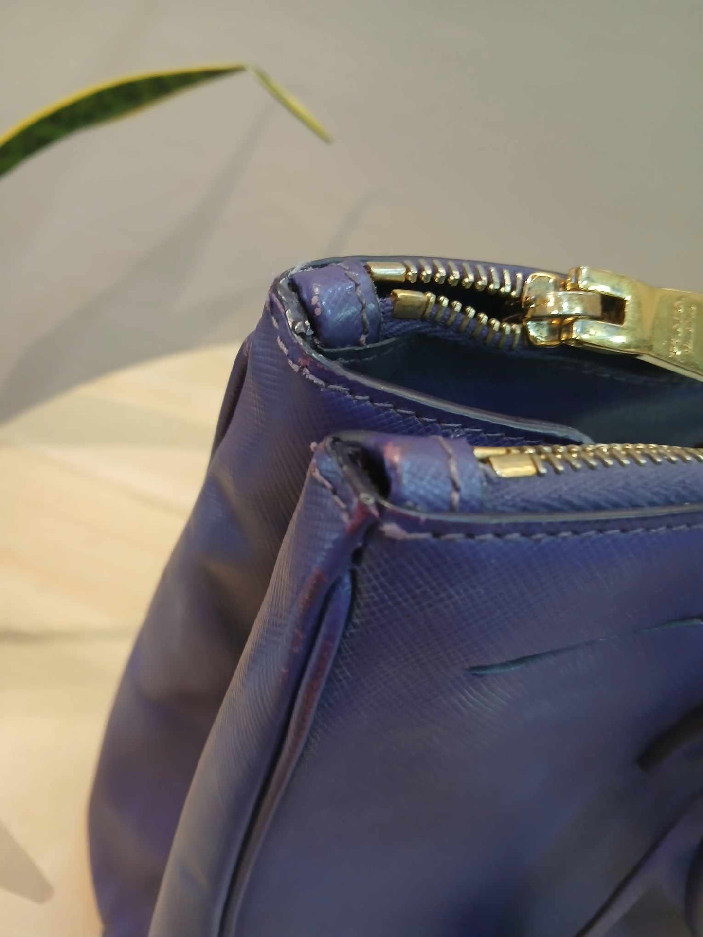 Prada Galleria Saffiano Purple Bag