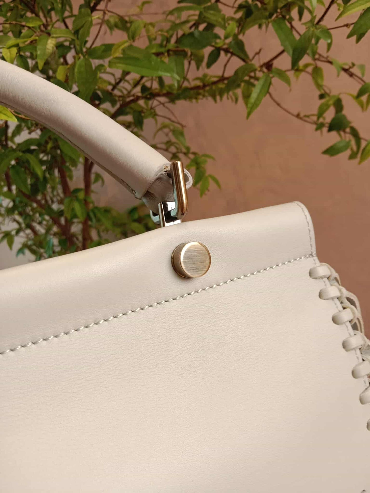Roger Vivier Gray Frill Bag