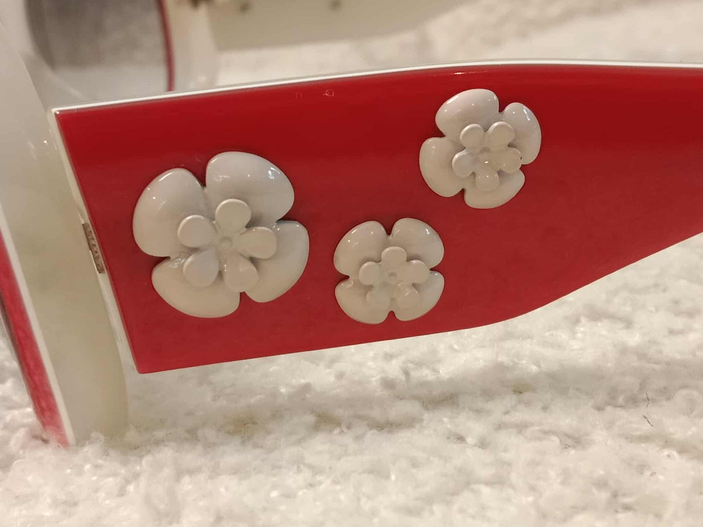 Chanel Red Sunglasses