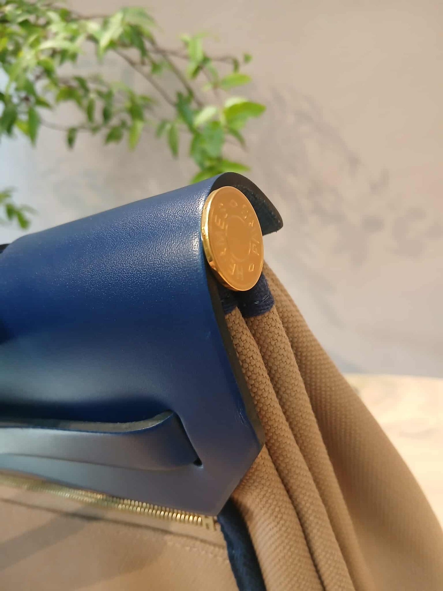 Hermes Herbag 31 Brown/Blue Stamp U 2022