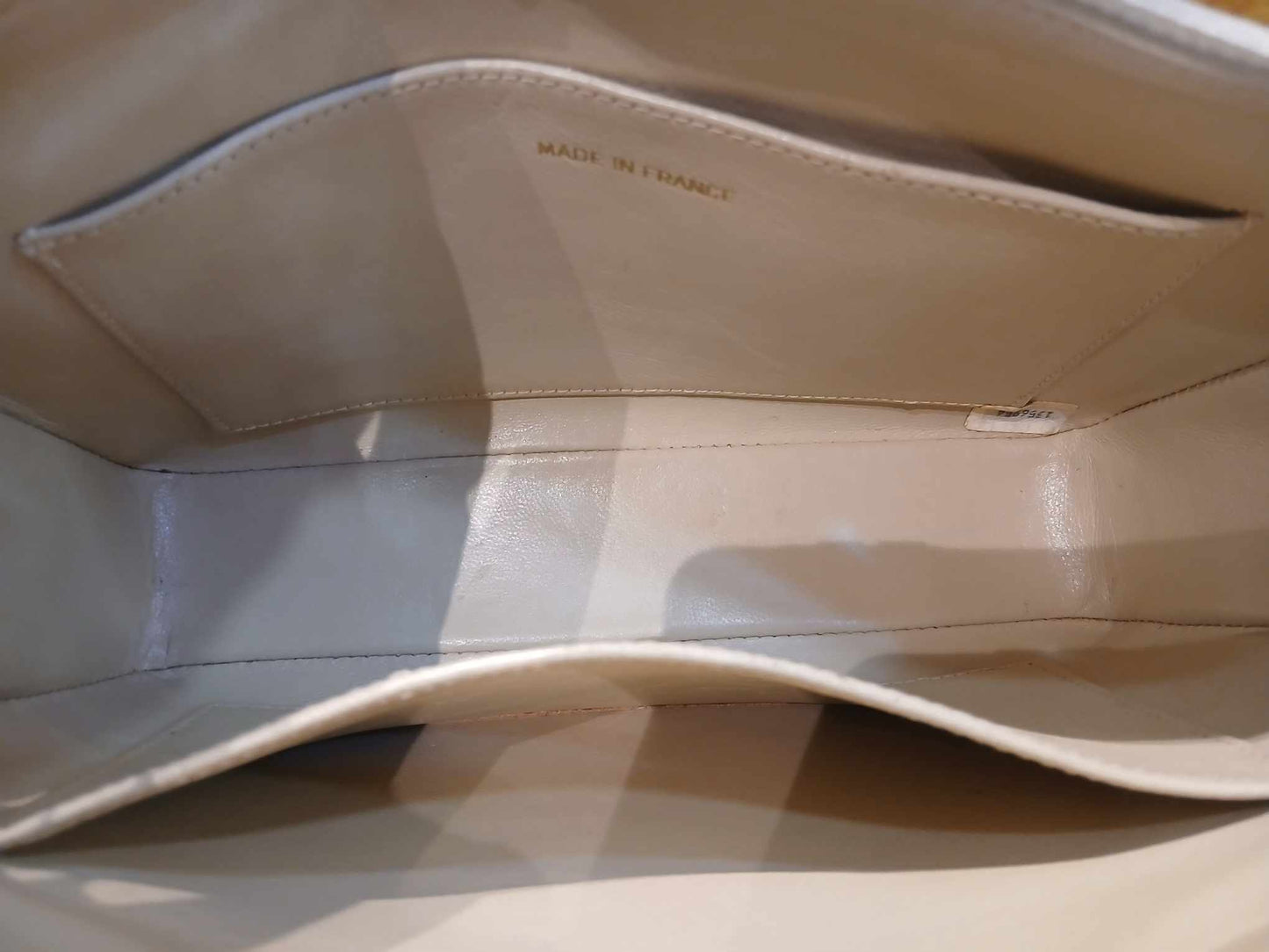 Chanel Vintage Beige Lambskin Bag Series 1