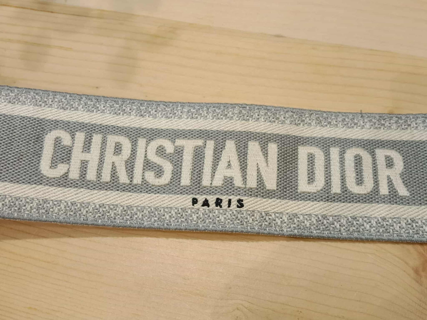 Dior Embroidered Logo Shoulder Strap