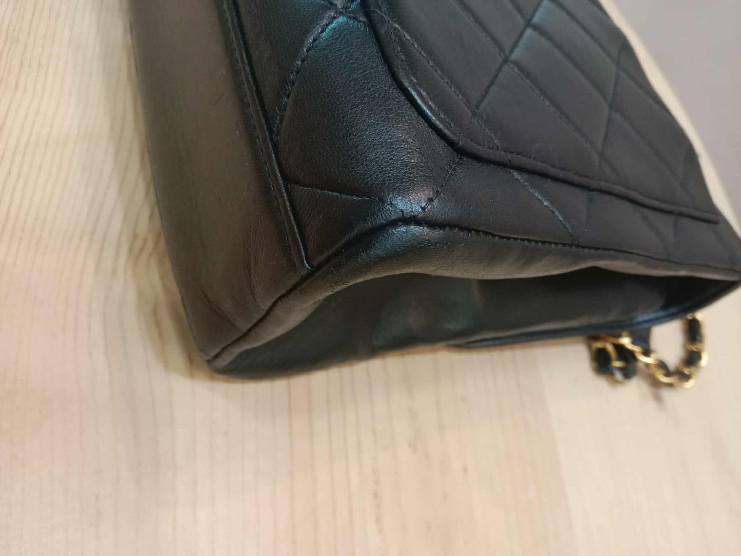 Chanel Vintage Lambskin Flap Black Series 3
