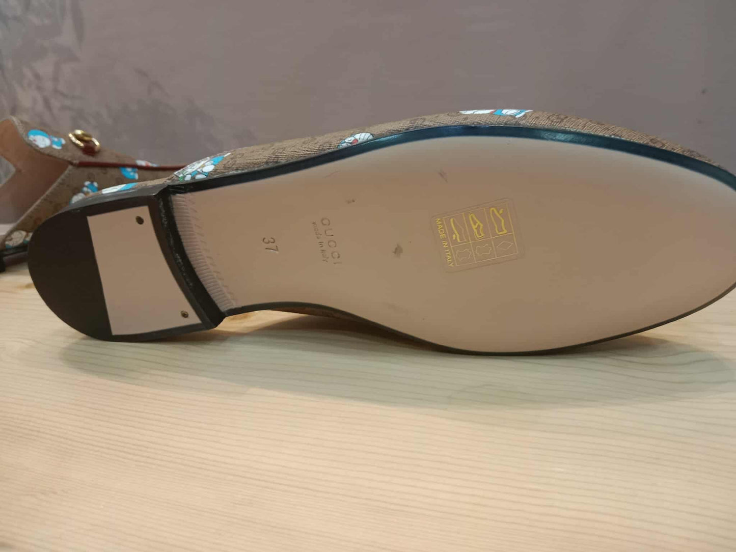 Gucci Doraemon Collaboration Horsebit Mules Size 37