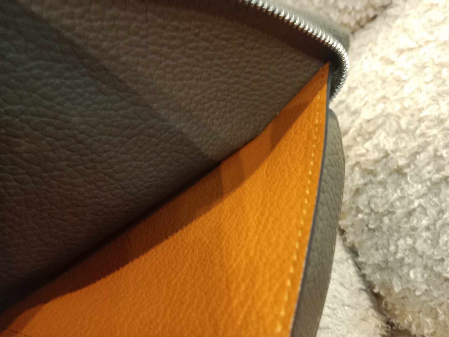 Moynat Compact Zipped Wallet Etoupe