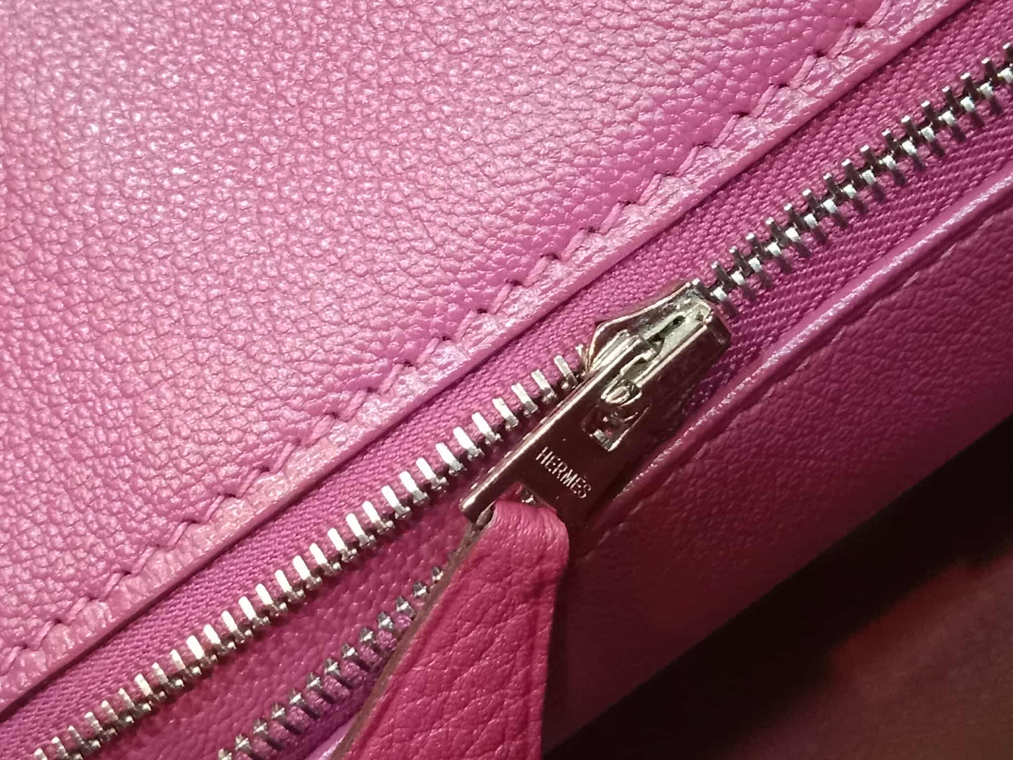 Hermes Birkin 35 Rose Poupre Clemence Stamp T 2015