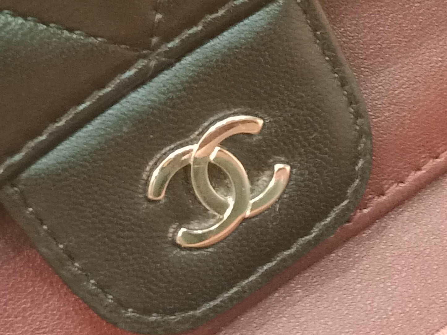 Chanel Black Lambskin Tri-Fold Long Wallet Series 13