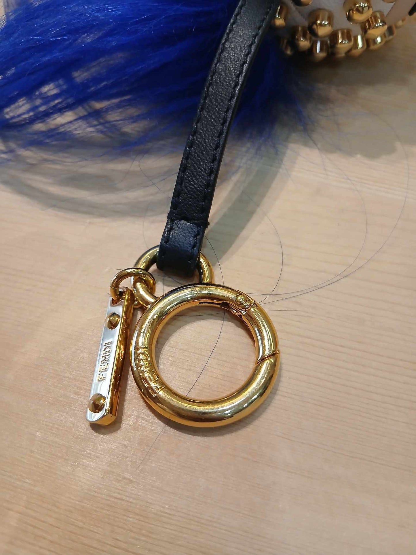 Fendi Karl Lagerfeld Studded Keyholder Bag Charm