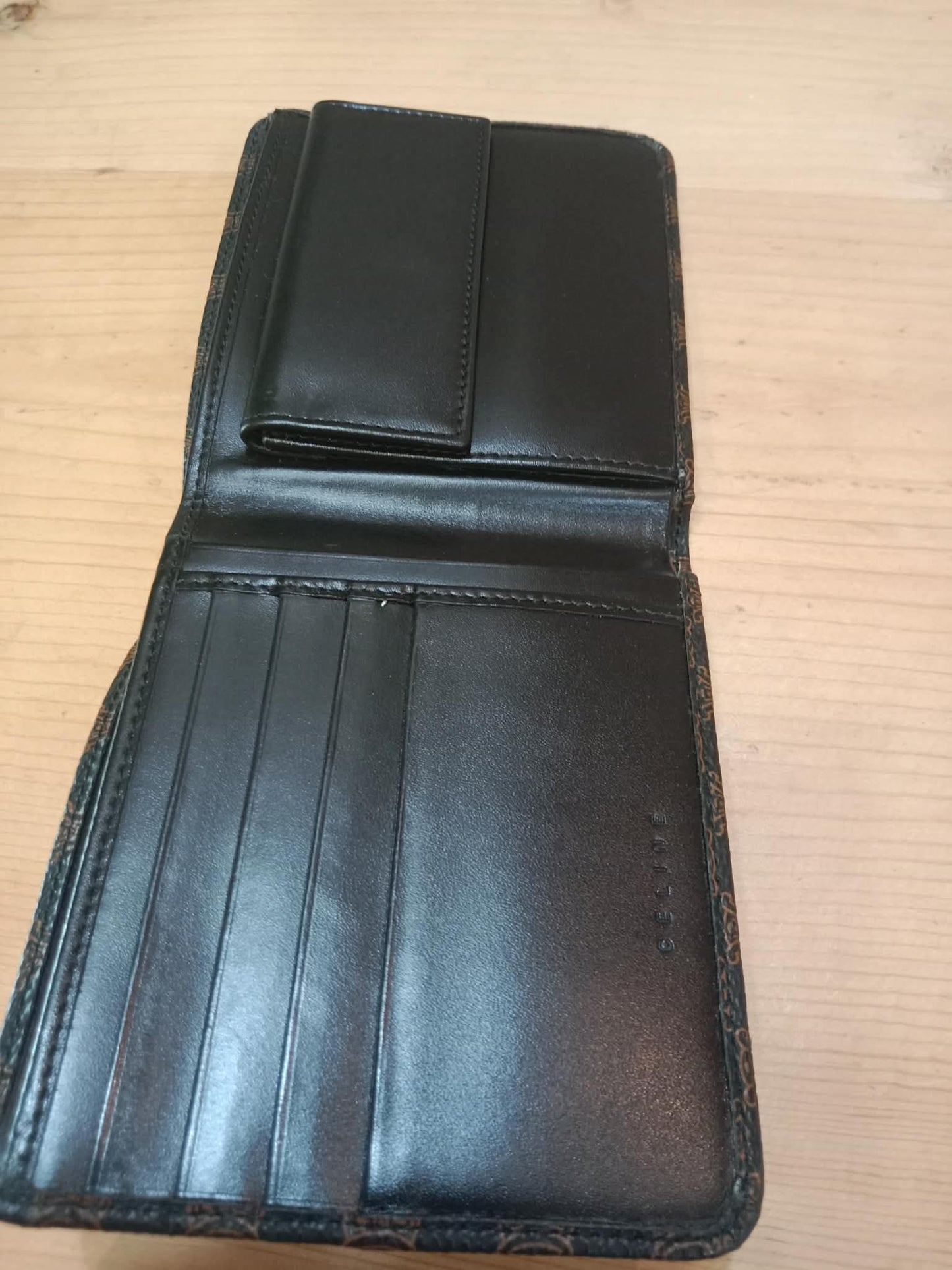 Celine Macadam Bi-Fold Wallet Triomphe Monogram Pattern
