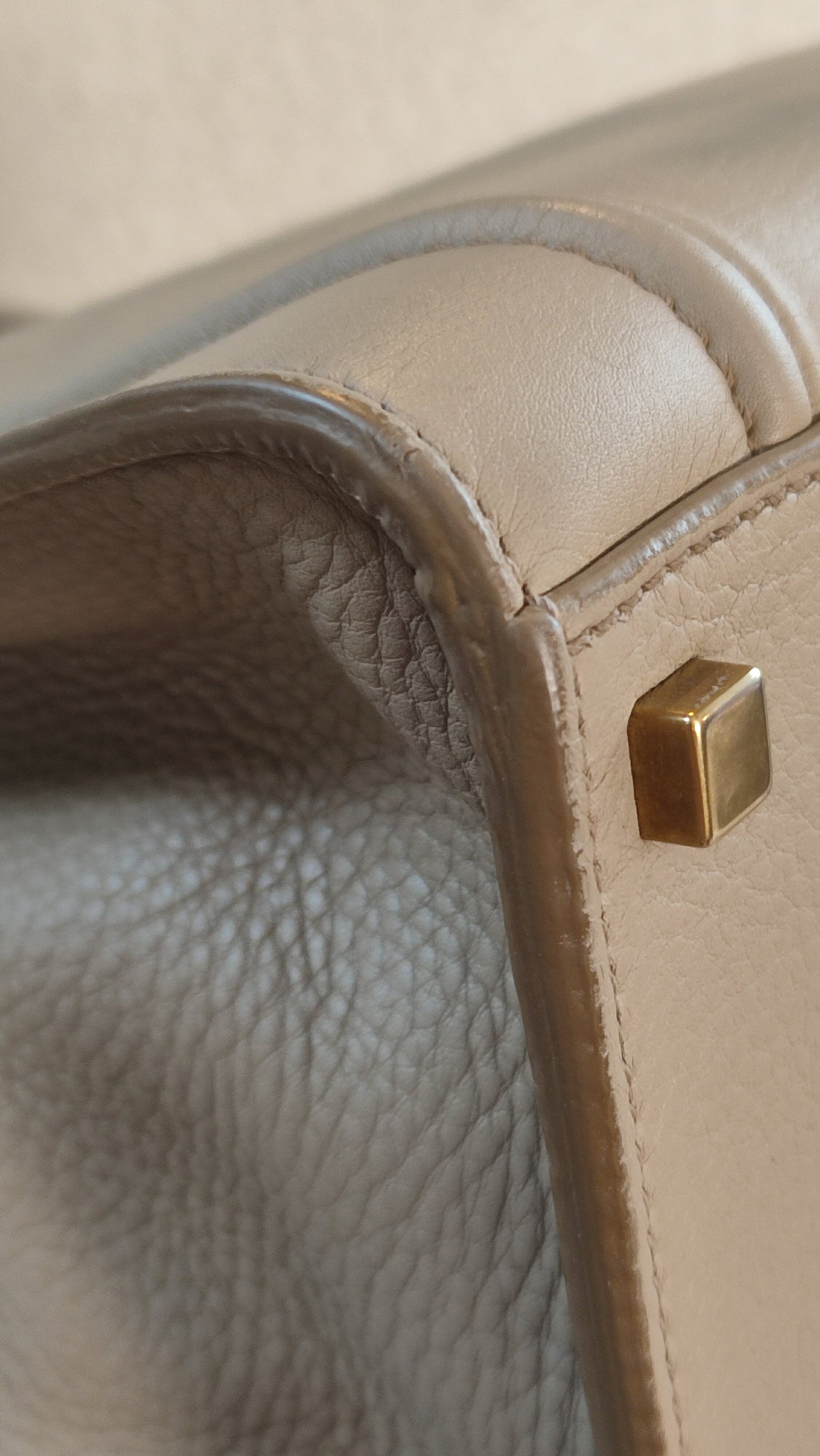 Celine Drummed Phantom Taupe Bag