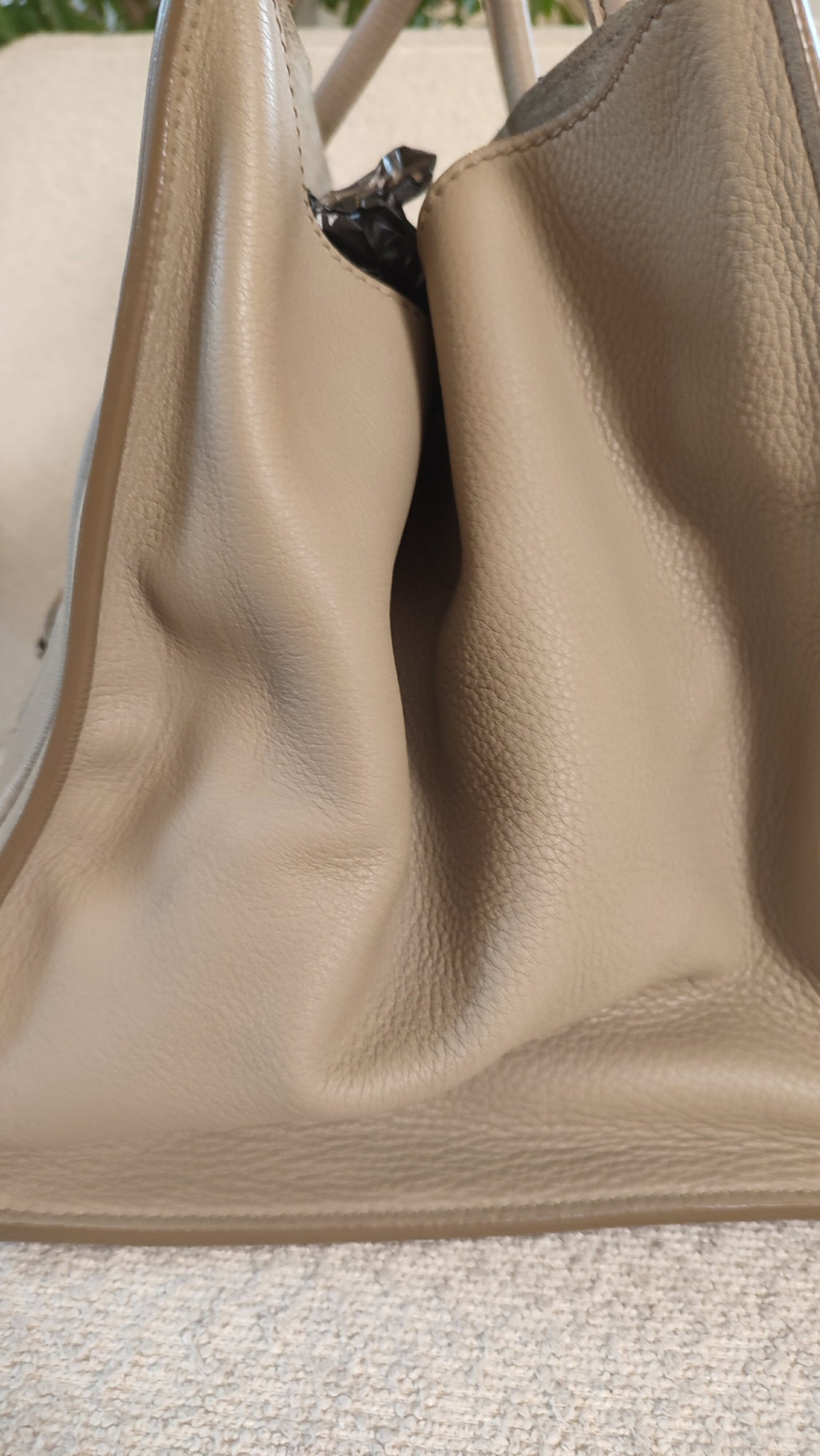 Celine Drummed Phantom Taupe Bag