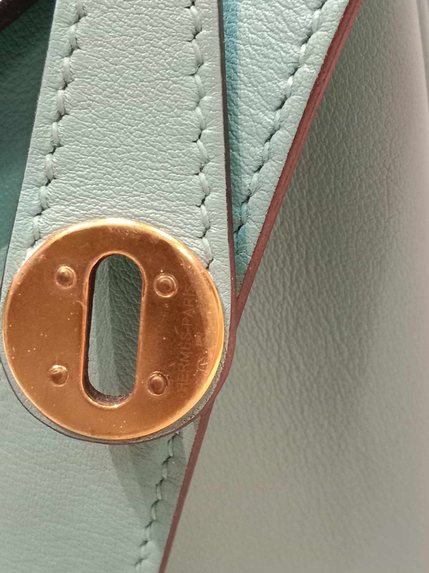 Hermes Mini Lindy Tiffany Blue Stamp Y 2020
