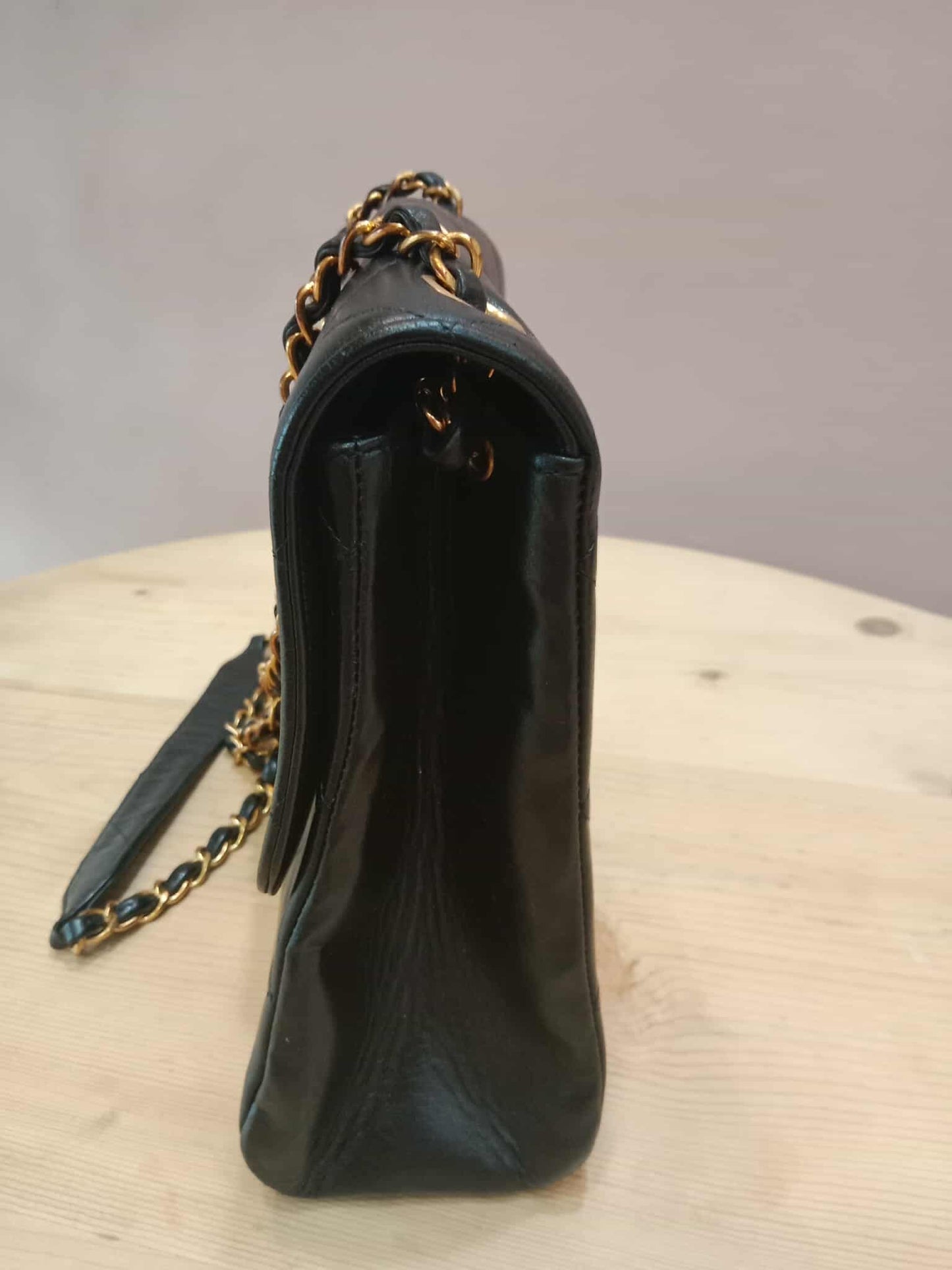 Chanel Vintage Lambskin Flap Black Series 3