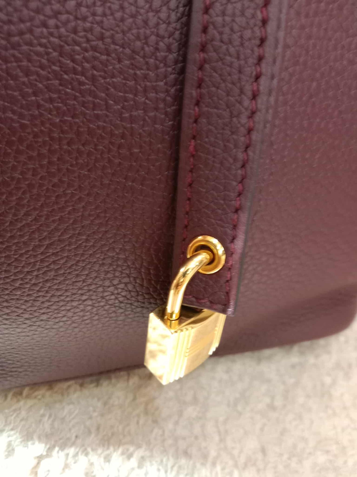 Hermes Picotin 22 Maurice Bordeaux Stamp Y 2020