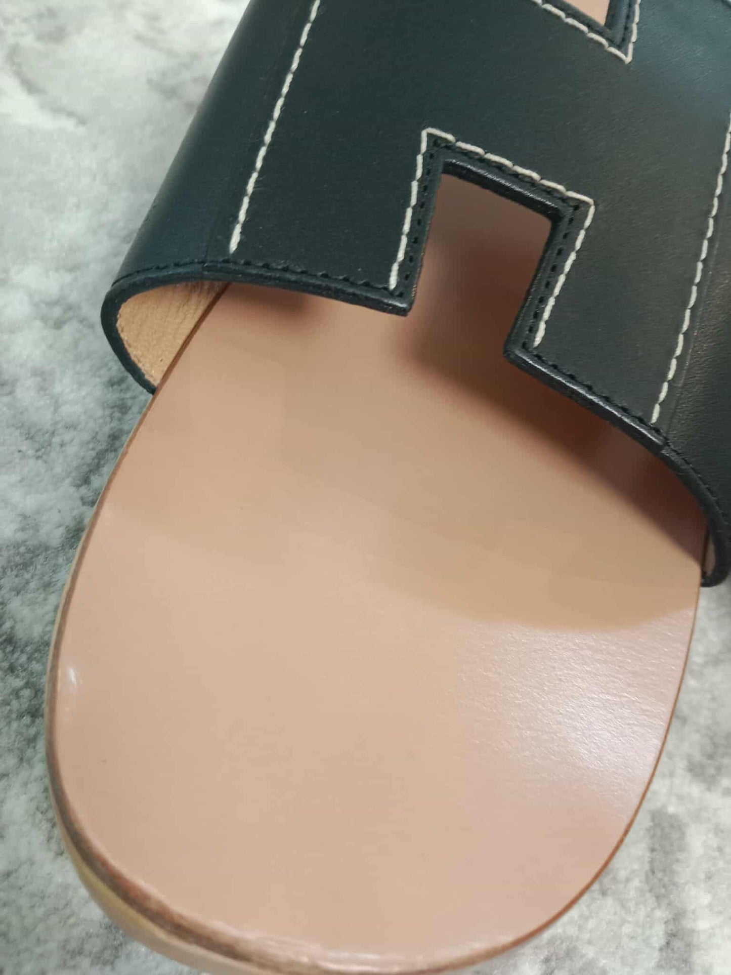 Hermes H Logo Sandals Size 38