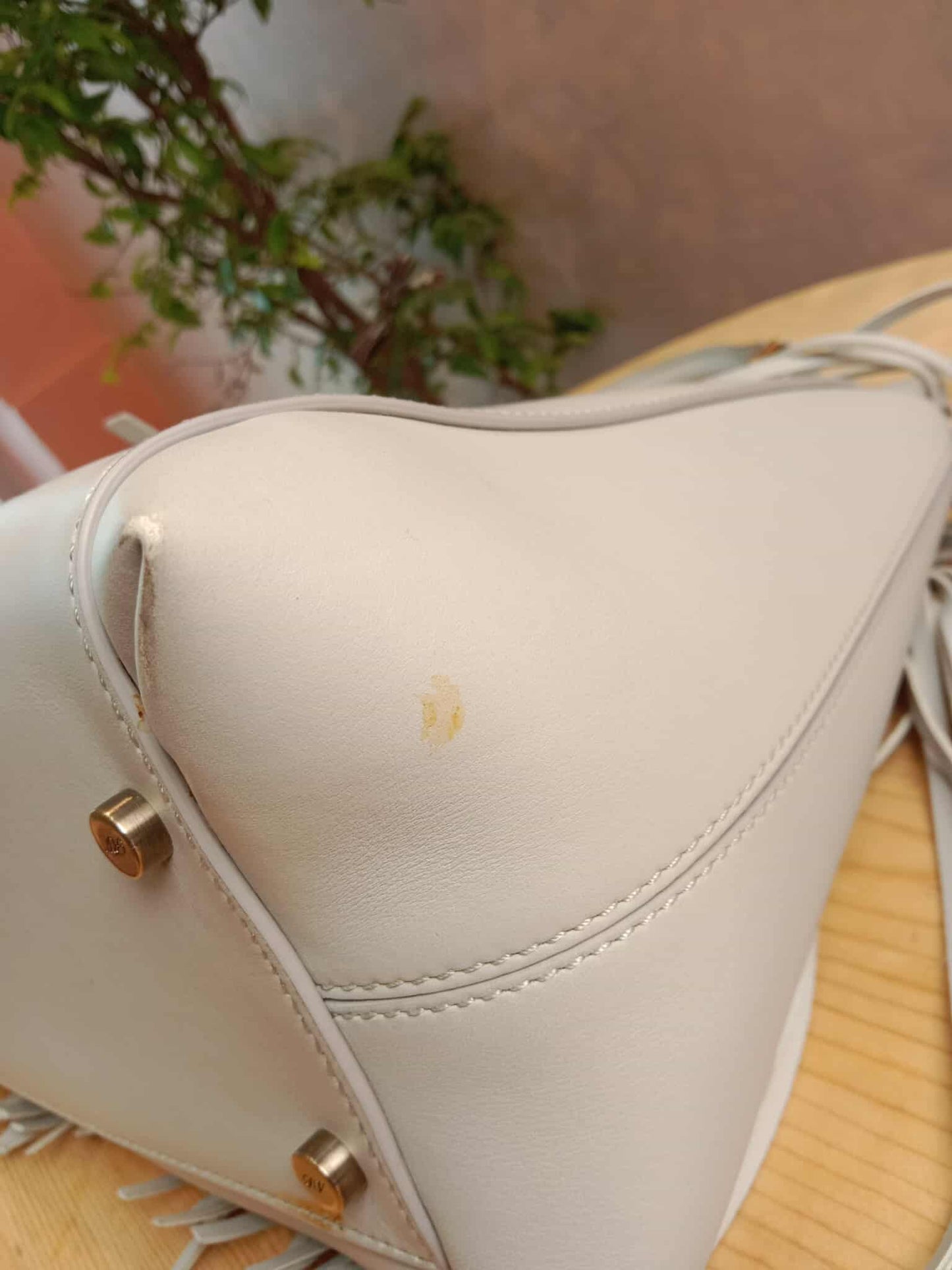 Roger Vivier Gray Frill Bag
