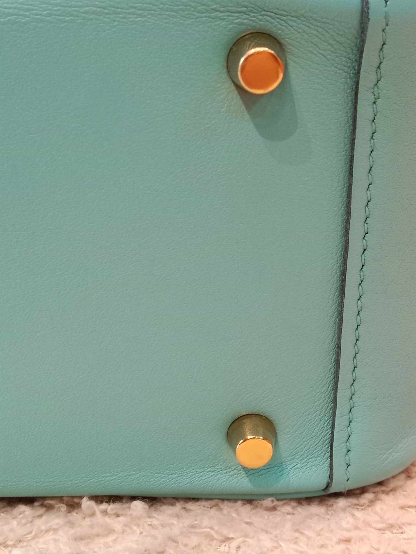 Hermes Mini Lindy Tiffany Blue Stamp Y 2020
