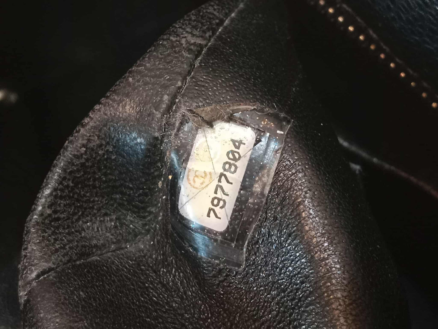 Chanel Medallion Black Caviar Series 7