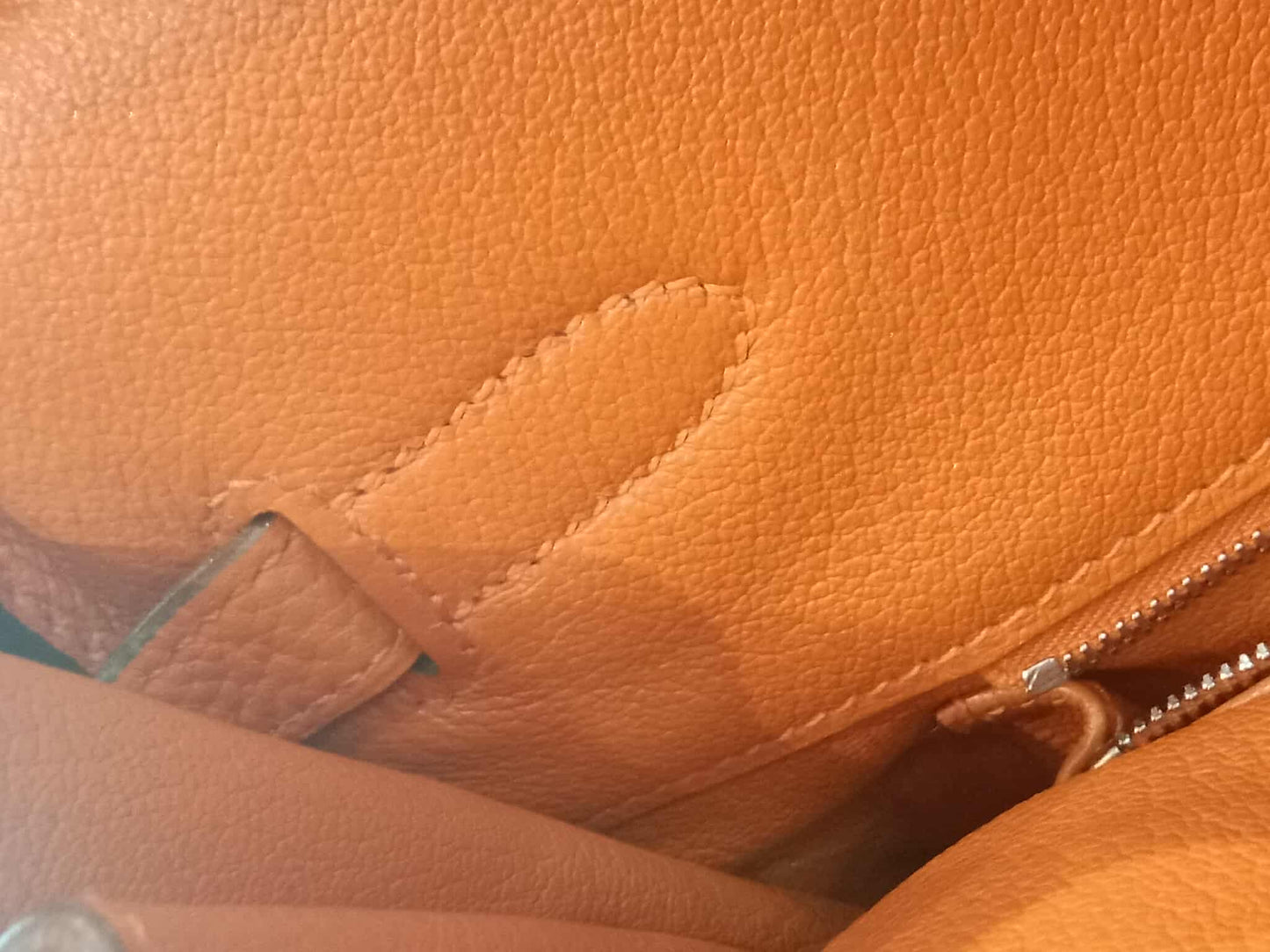 Hermes Birkin 35 Poppy Orange Clemence Stamp L Square 2008