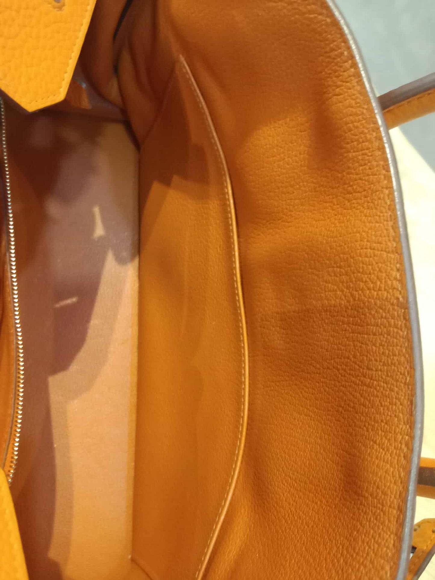 Hermes Birkin 35 Poppy Orange Clemence Stamp L Square 2008