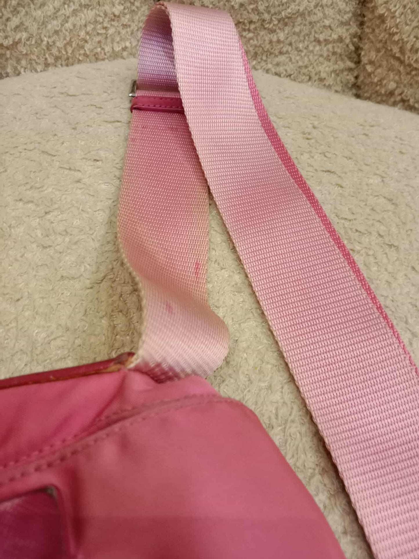 Prada Pink Tessuto Nylon/Leather Messenger Bag