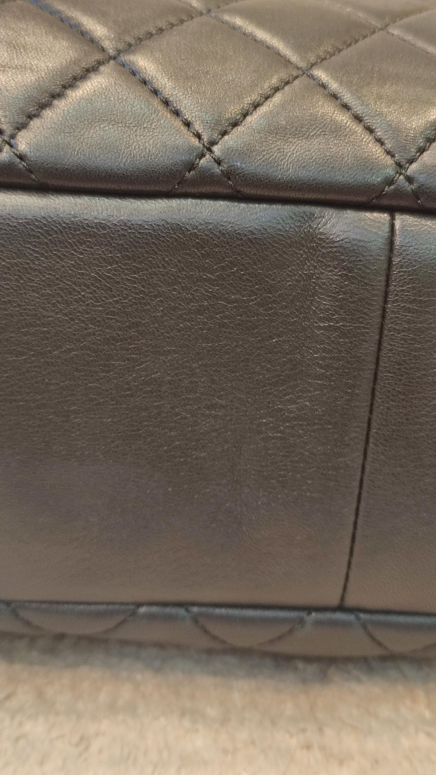 Chanel Coco Rain Single XXL Flap Lambskin Black Series 14