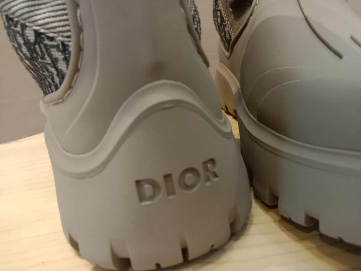 Dior Boots Garden Lace Up Rubber Jaq Size 39