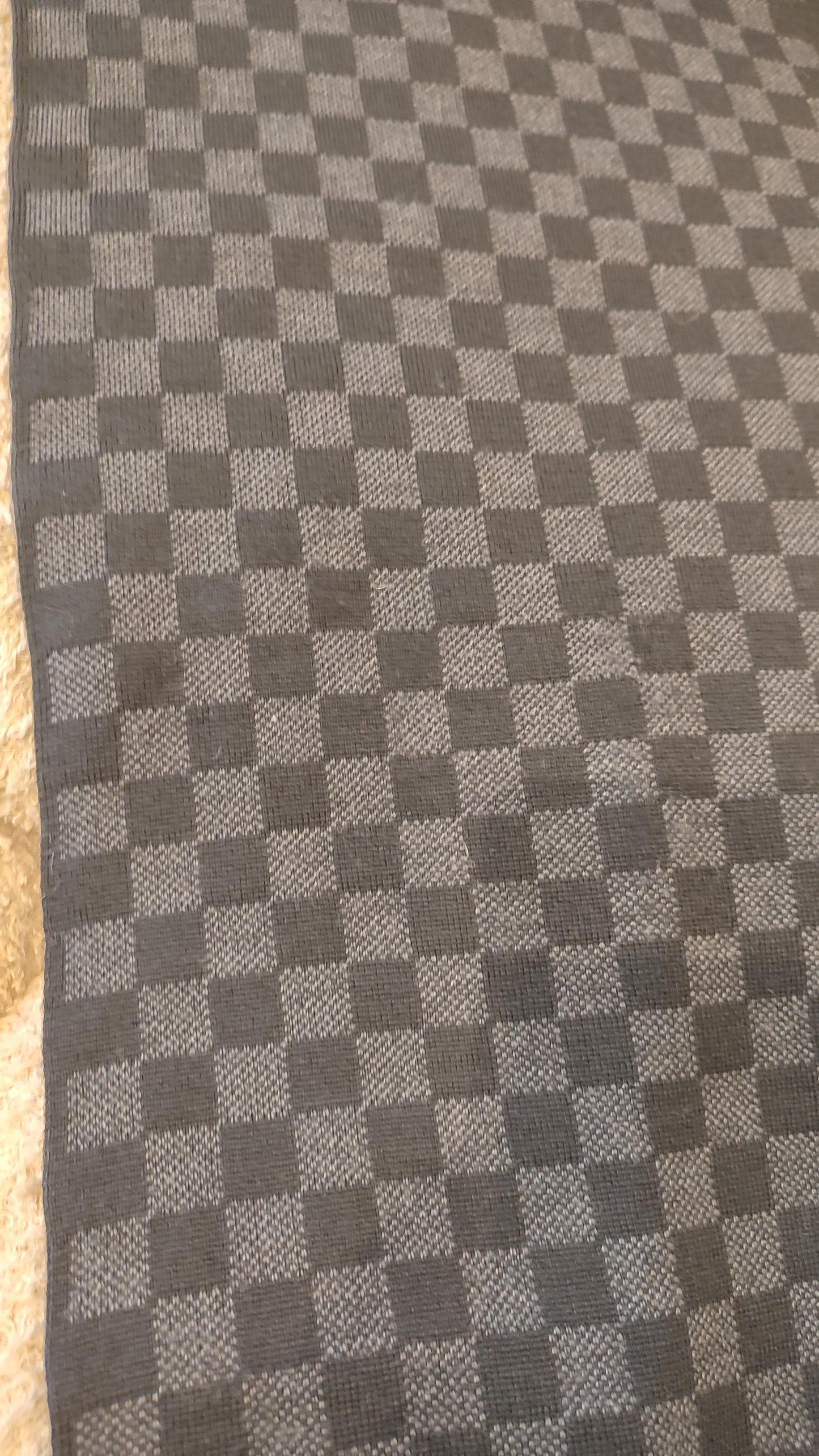 Louis Vuitton Damier Graphite Wool Scarf