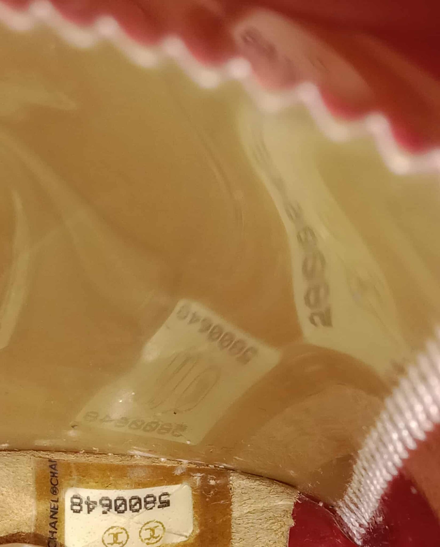 Chanel PVC Patchwork Stitched Flap Bag Beige/Pink Series 5