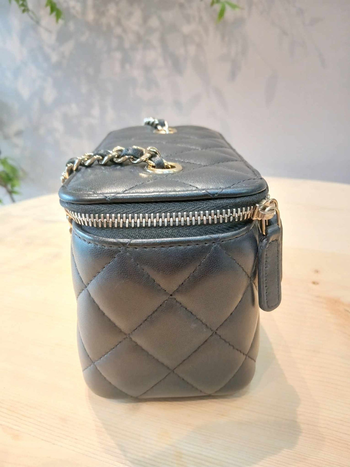 Chanel Vanity Case Black Lambskin Series 31