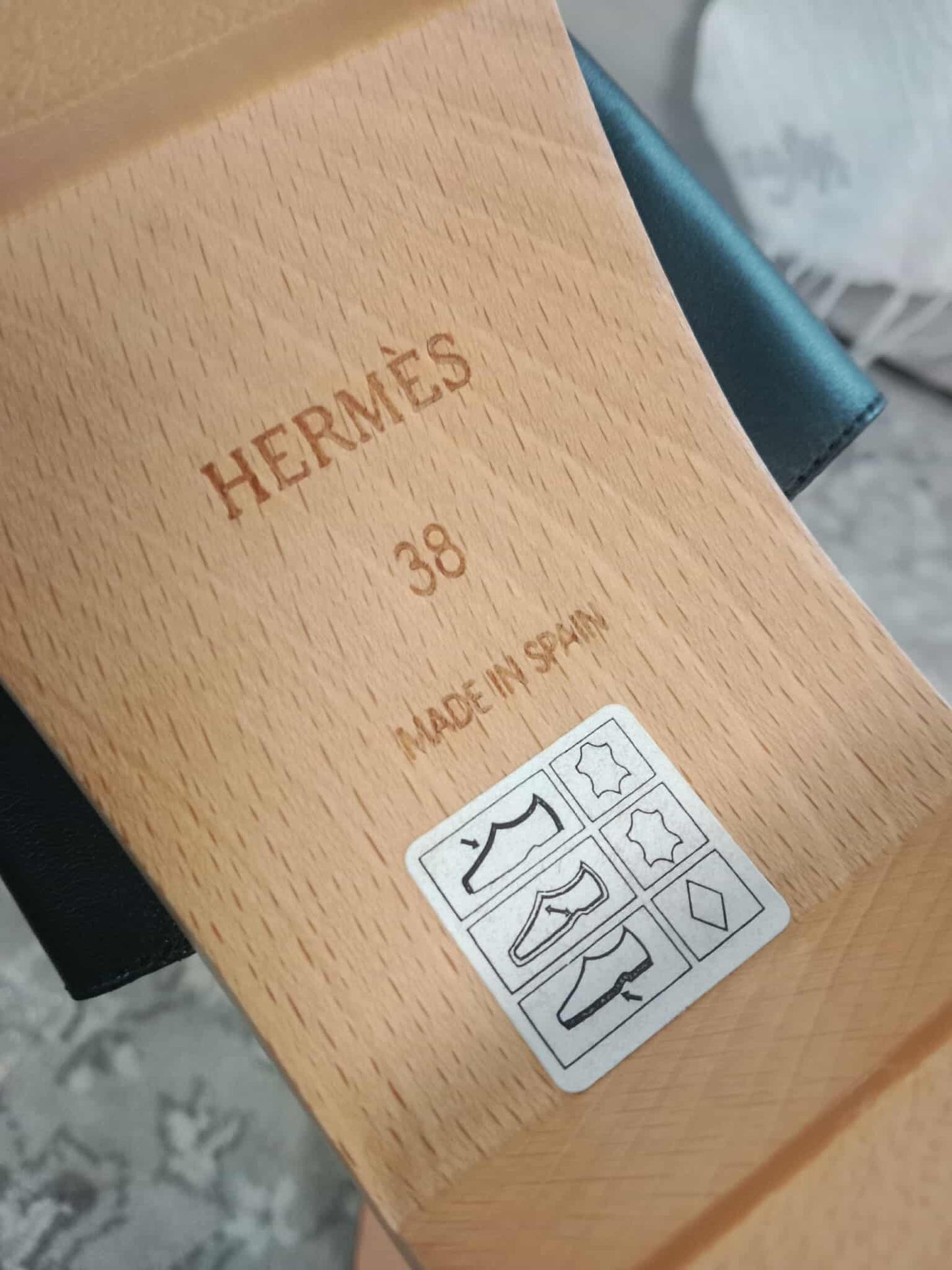 Hermes H Logo Sandals Size 38
