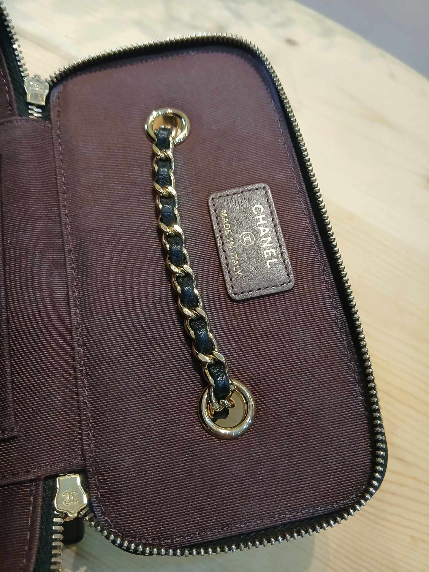 Chanel Vanity Case Black Lambskin Series 31