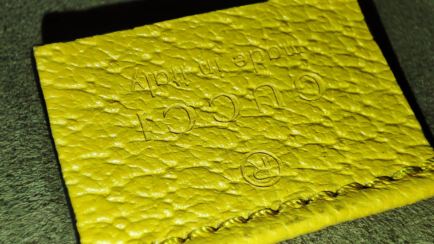 Gucci GG Floral Bamboo Bag Yellow