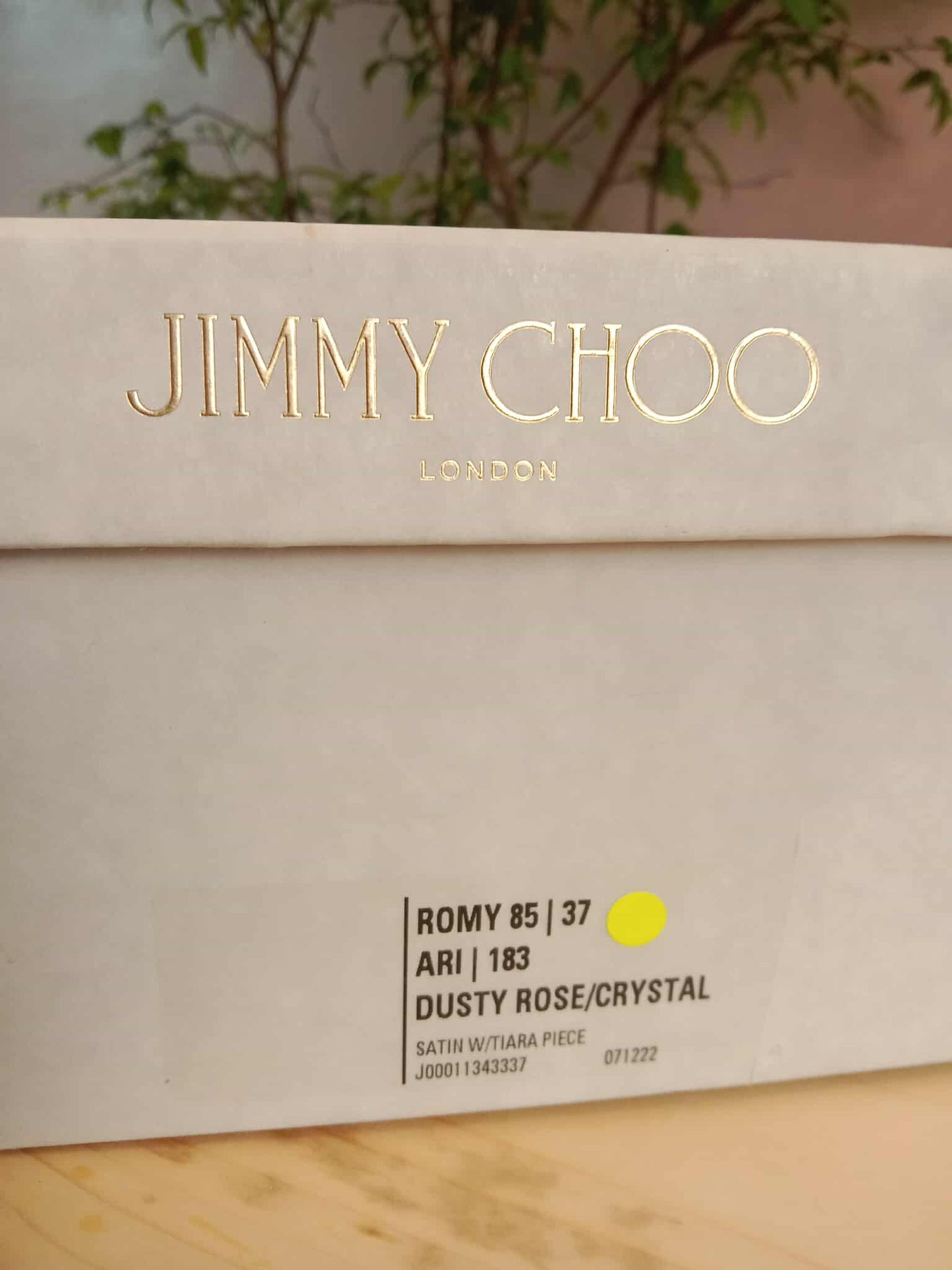 Jimmy Choo Cream Satin Crystal Embellished Pumps Size 37