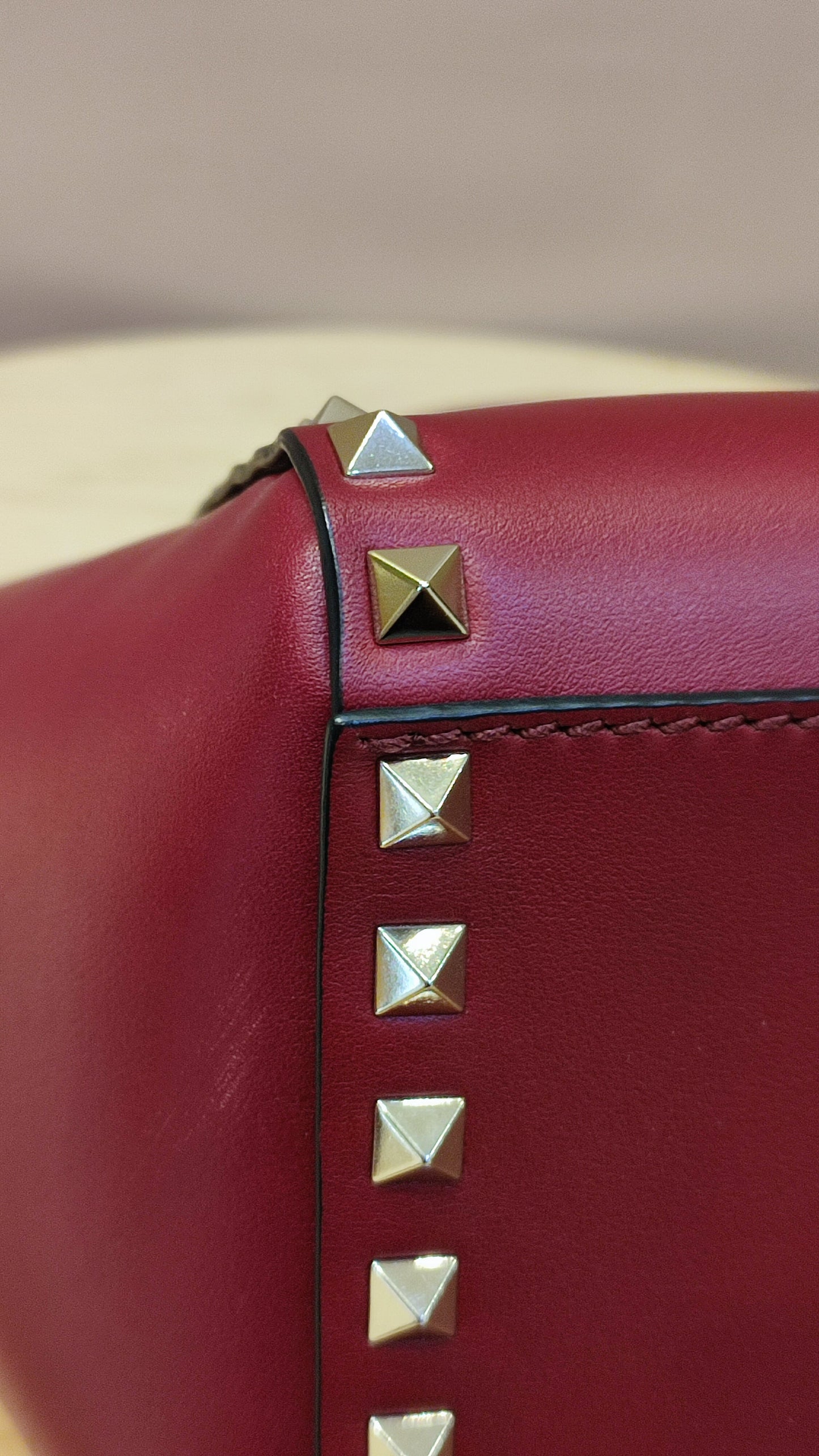 Valentino Rockstud Red Tote Bag