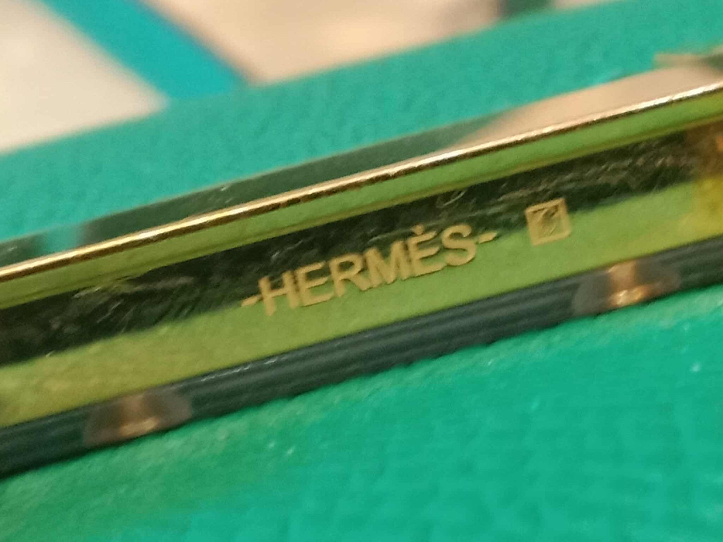 Hermes Constance 18 Green Epsom Stamp C 2018