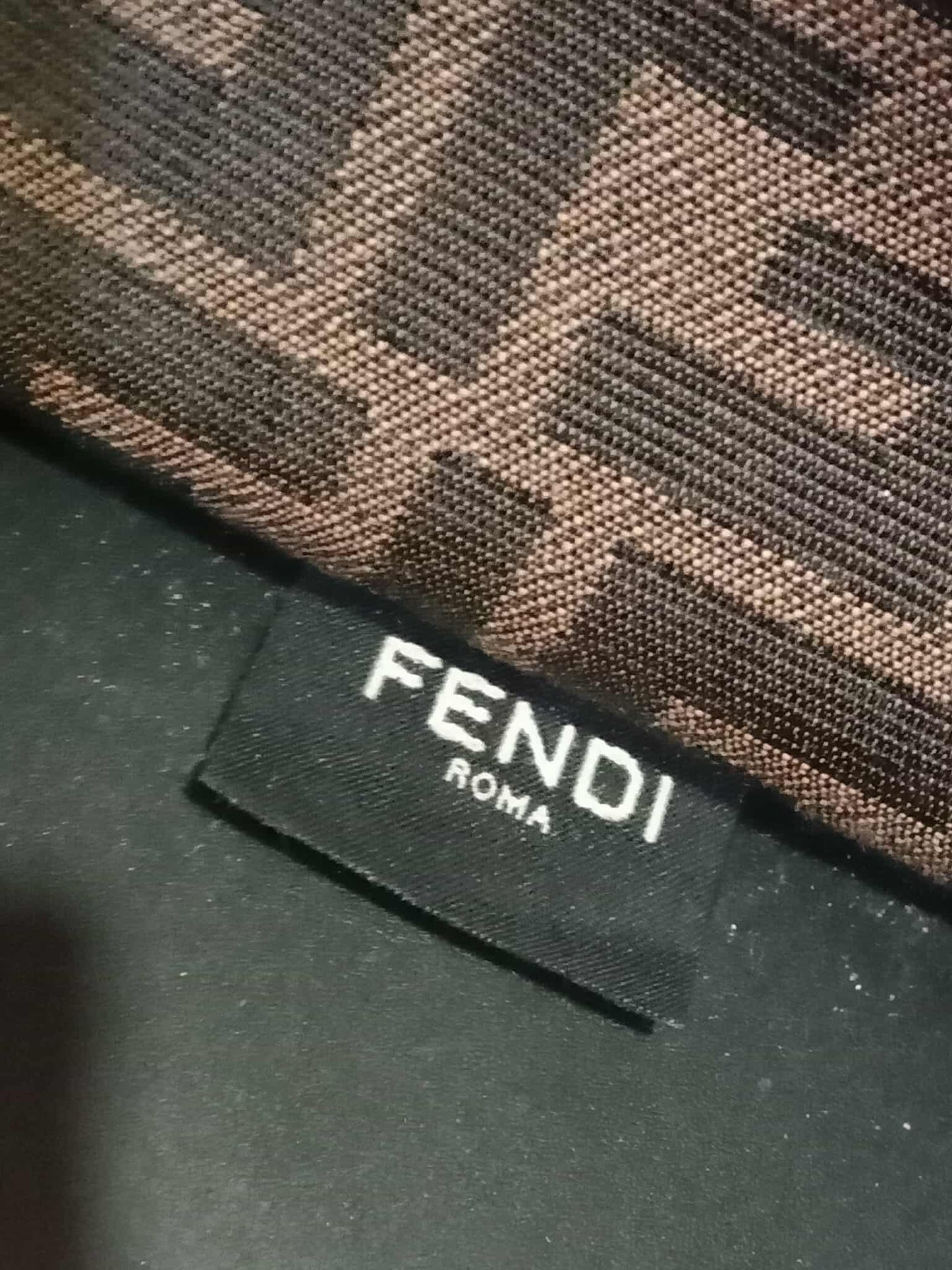 Fendi x Versace Fendace Baroque Print Sunshine Shopper Tote Satchel