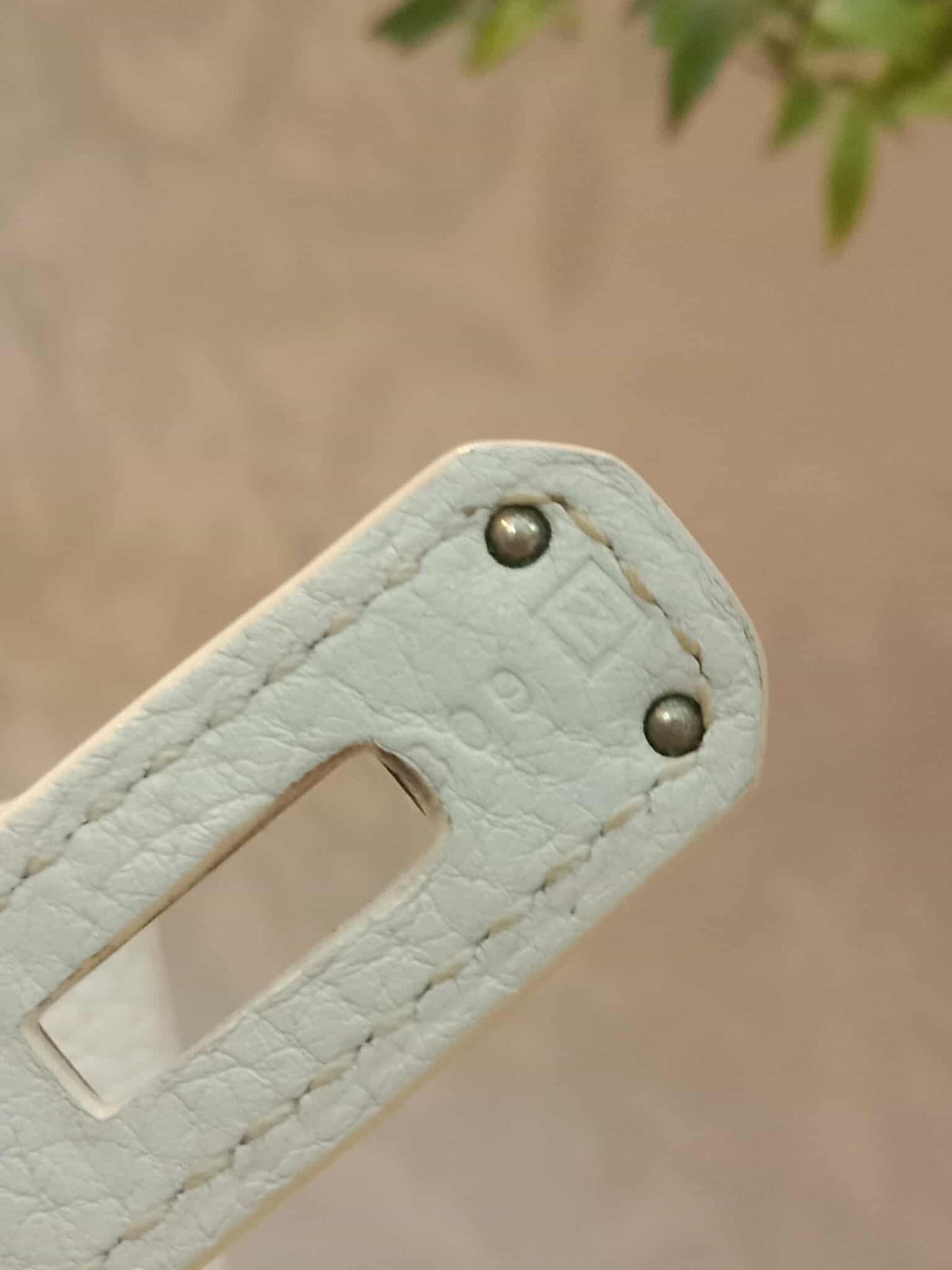 Hermes Birkin 35 White Clemence Stamp N Square 2010