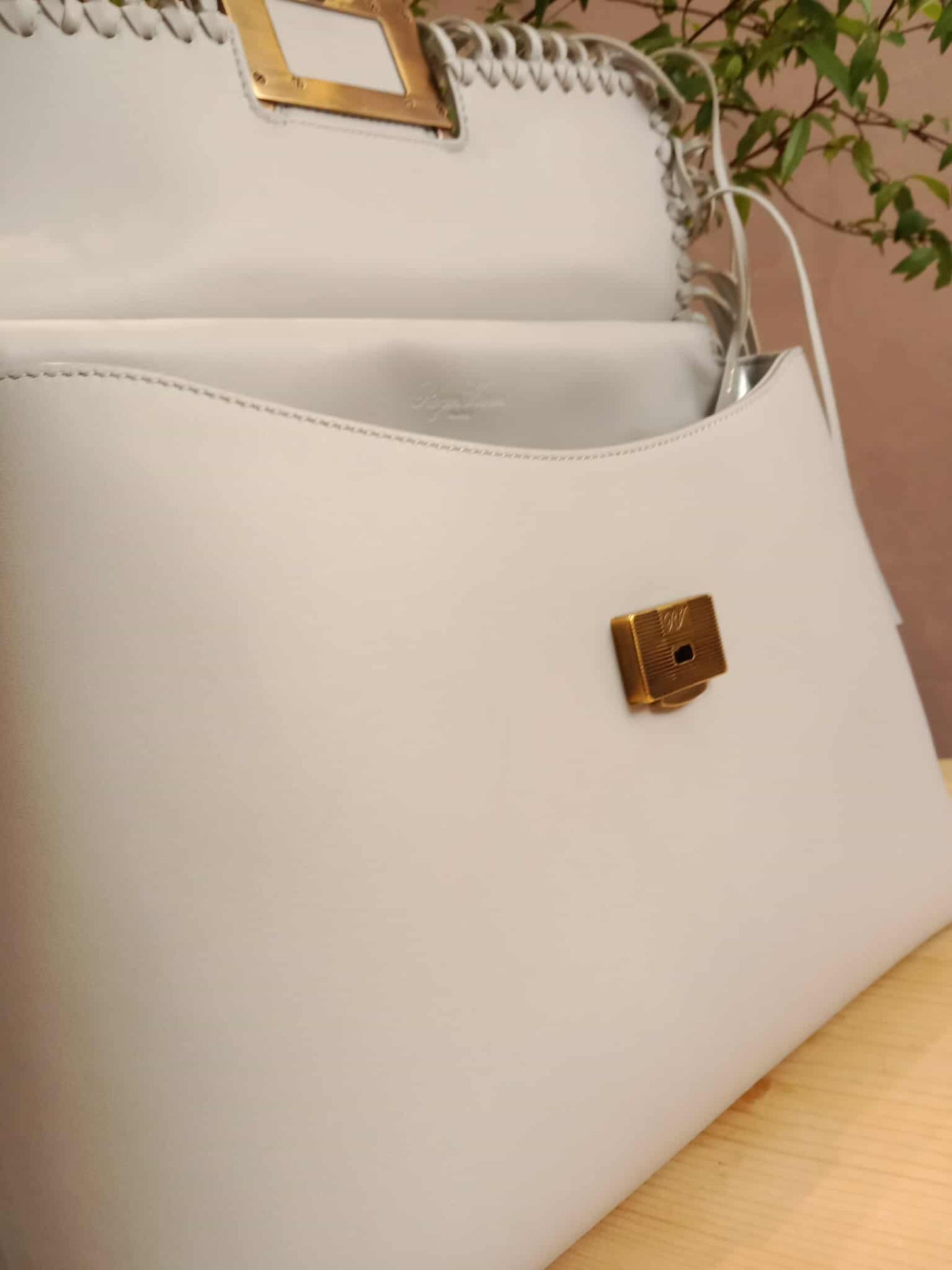 Roger Vivier Gray Frill Bag