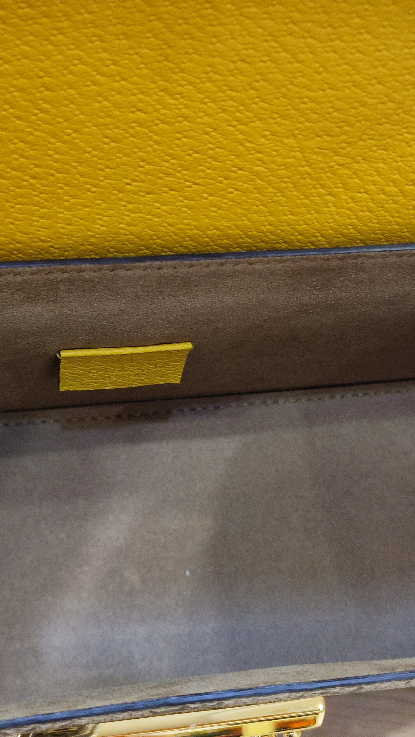 Gucci GG Floral Bamboo Bag Yellow