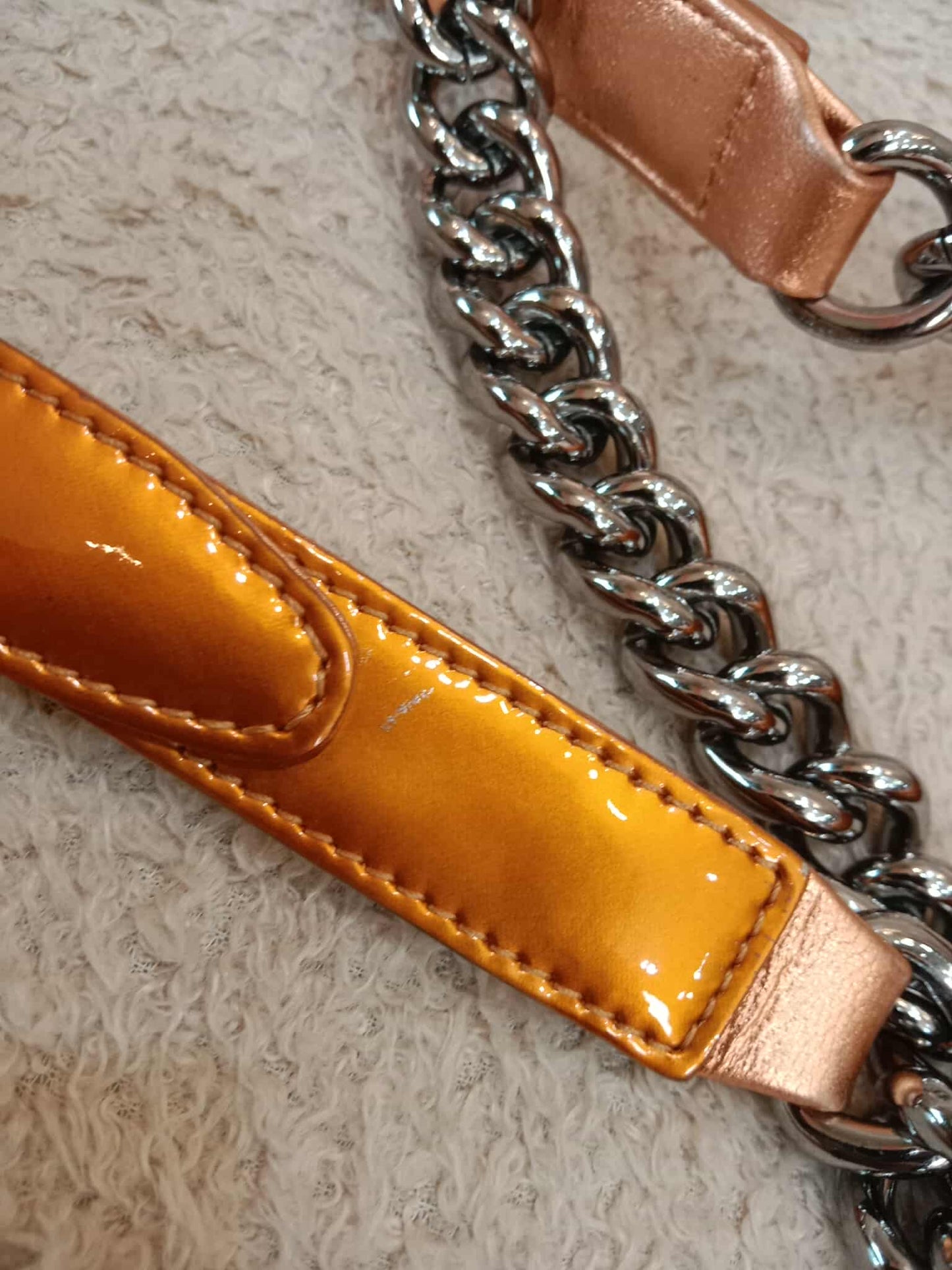Chanel Quilted Patent Leboy Bronze Series 19