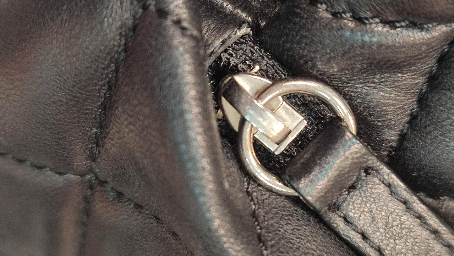Chanel Coco Rain Single XXL Flap Lambskin Black Series 14