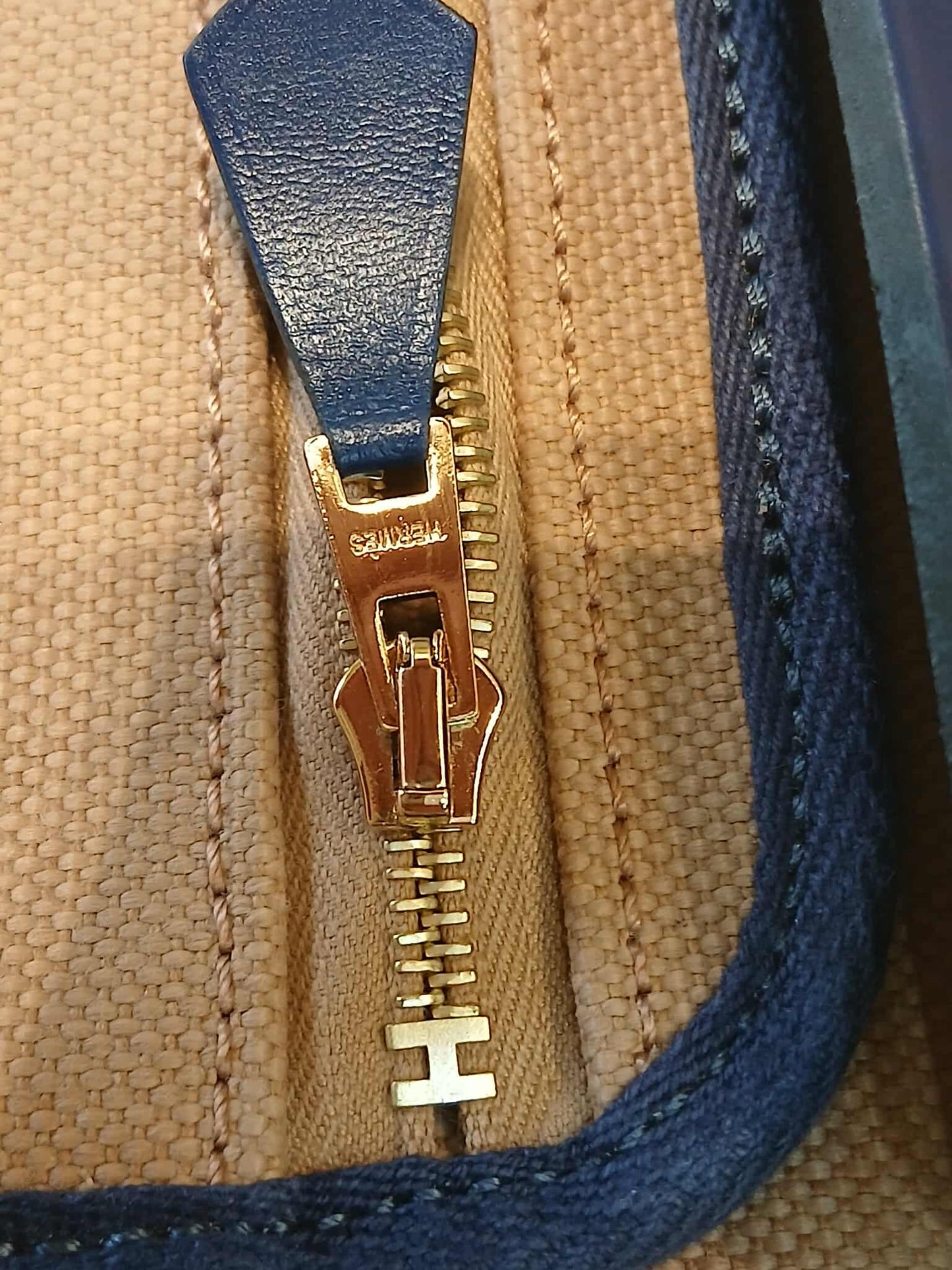 Hermes Herbag 31 Brown/Blue Stamp U 2022