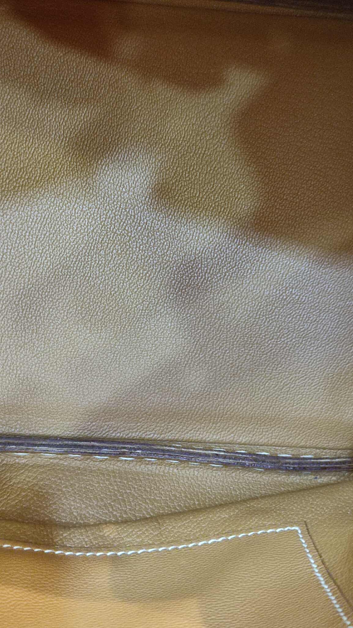 Hermes Birkin 30 Bicolor Gold/Biscuit Epsom Stamp G Square 2003 GHW