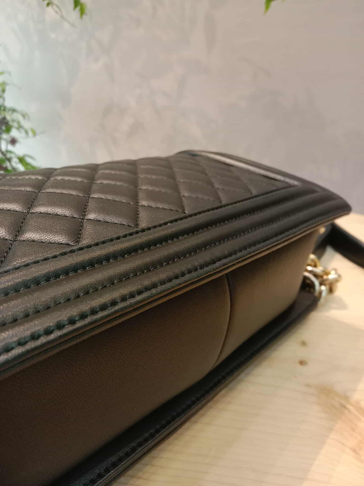 Chanel Leboy Quilted Lambskin Old Medium Black Series 23