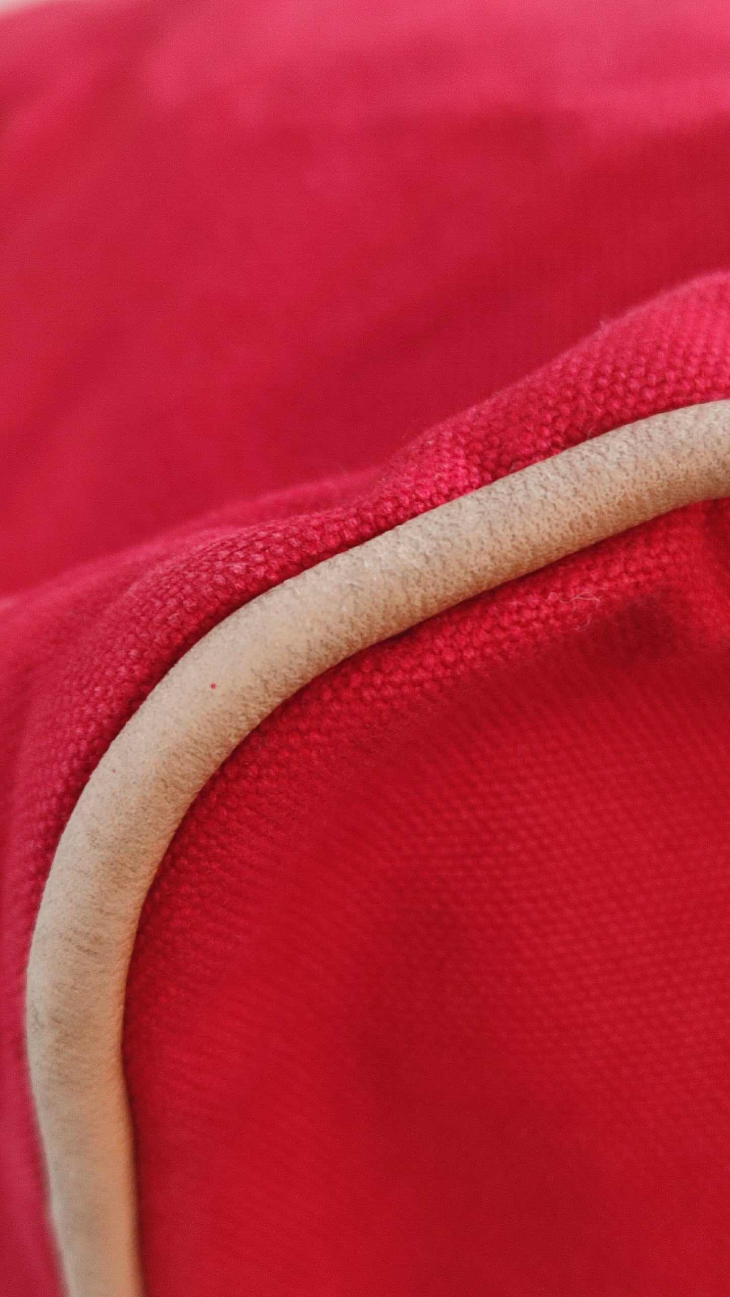 Hermes Bolide Canvas Red Pouch